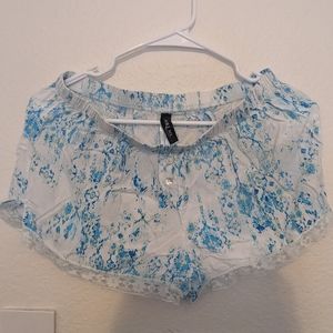 Adore me blue and white shorts